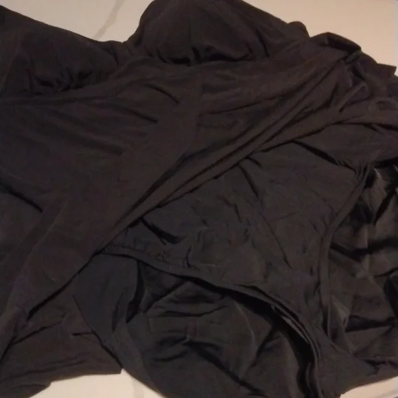 Swim Dress Black Plus Size Sz 18 - Picture 5 of 7